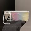 Gradual change smudge transparent case for Apple 11ProMax mobile phone case new iPhone11 frame invisible bracket