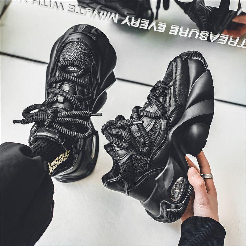 

2025 New Thick Bottom Increased Comfortable and Non-Slip Casual Sports Dad Shoes Men 39