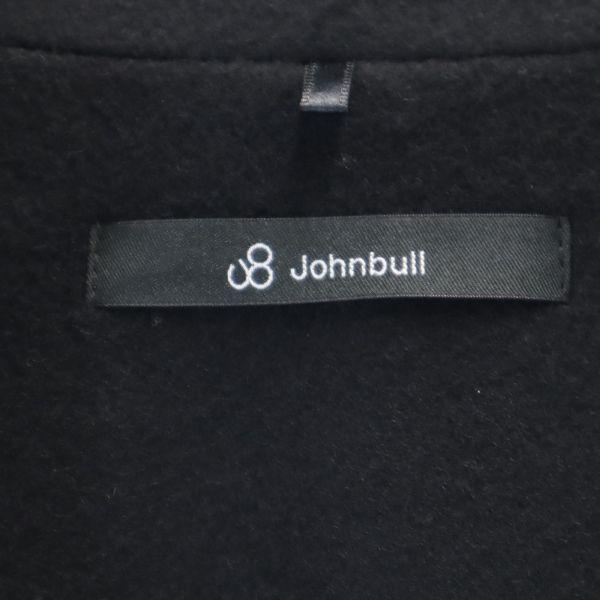Unused Johnbull Wool Blend Melton Coat L Black Men's Used