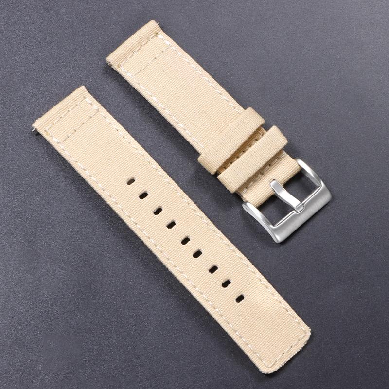 Neues Nylon-Canvas-Schnellverschluss-Uhrenarmband 20mm 22mm Ersatz-Uhrenarmbänder für Herren Damen Militär-Sport-Stoff-Armband Gürtel