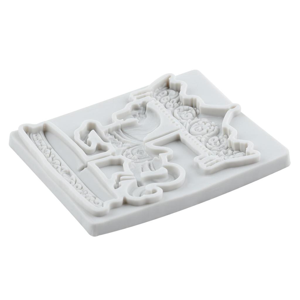 Silikonová forma na kolotoč Merry-Go-Round Formičky na fondán Nástroje na zdobení dortů Téma dortu Dezert Zdobená forma na čokoládu Cukroví