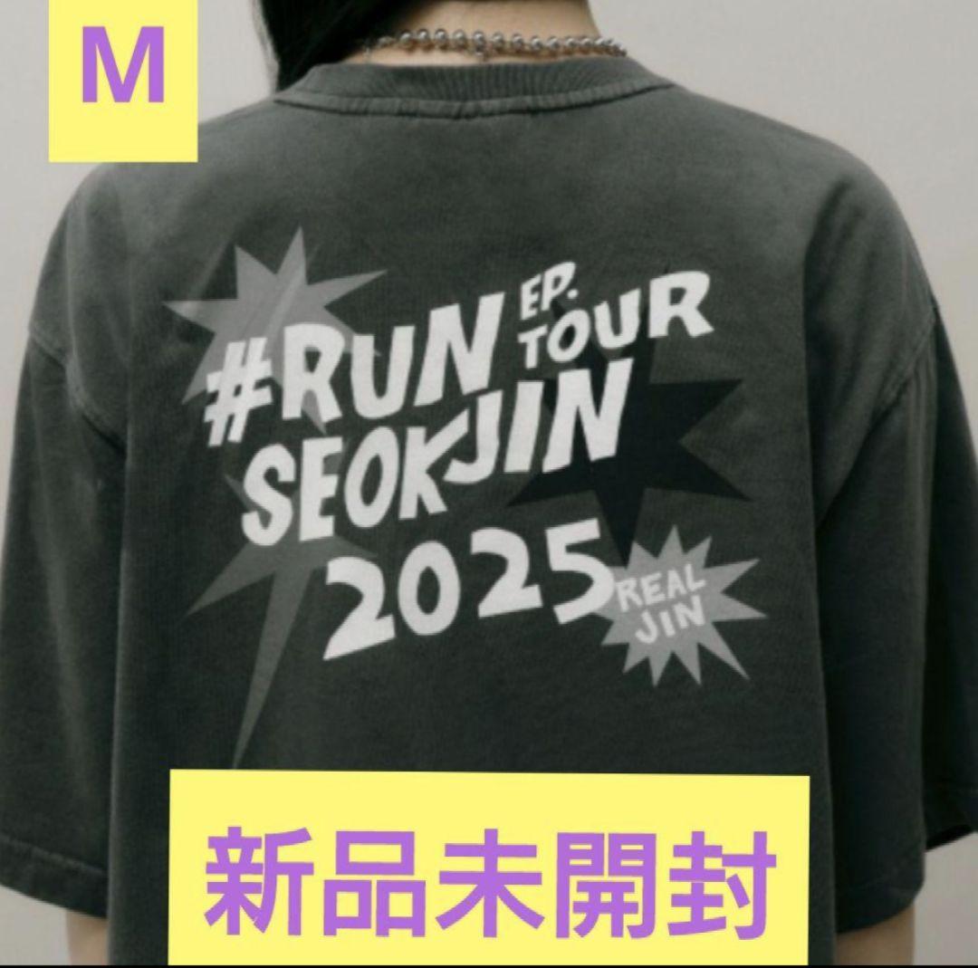 

[USED] Officially Sold Out! BTS Jin RUNSEOKJIN Korean Gray WWH T-Shirt M