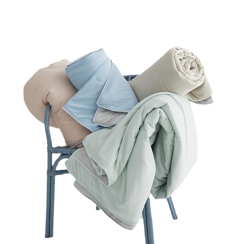 Class A Cool Feeling Summer Quilt Mica Technology Nano Particles Antibacterial Ice Silk Fabric Smooth Cool Feeling Quilt