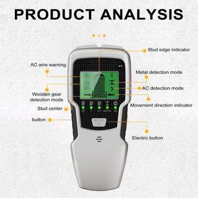 Stud Finder Wall Scanner 5 In 1 Electronic Stud Detector with HD LCD Display Used for Detecting