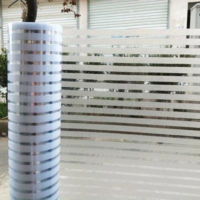 Horisontalstripete glassklistremerker Kontor Bad Dekorativ film Statisk Selvklebende Glassdekorativ vindusfilm