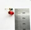 DIY Fresh Sweet Cherry Enamel Stud Earrings for Women