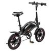 DYU D3F Electric Bicycle 14" Tire 250W Motor Mini City Electric Bike Top Speed 25Km/h Dual Disc Brakes 36V 10AH Foldable Black