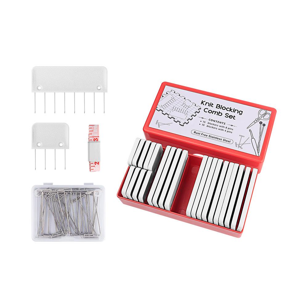 Knitting Shaping Pins for Shawls and Sweaters – 100 Pcs DIY Stitch Removal and Fixing Set