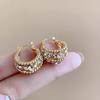 Exquisite Lightweight Sparkly Diamond Cradle Earrings for Women