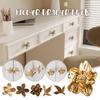 4PC Drawer Knobs Flower Furniture Handles Creative Petal Kitchen Cabinet Handles Wardrobe Door Decor Cabinet Home Decor