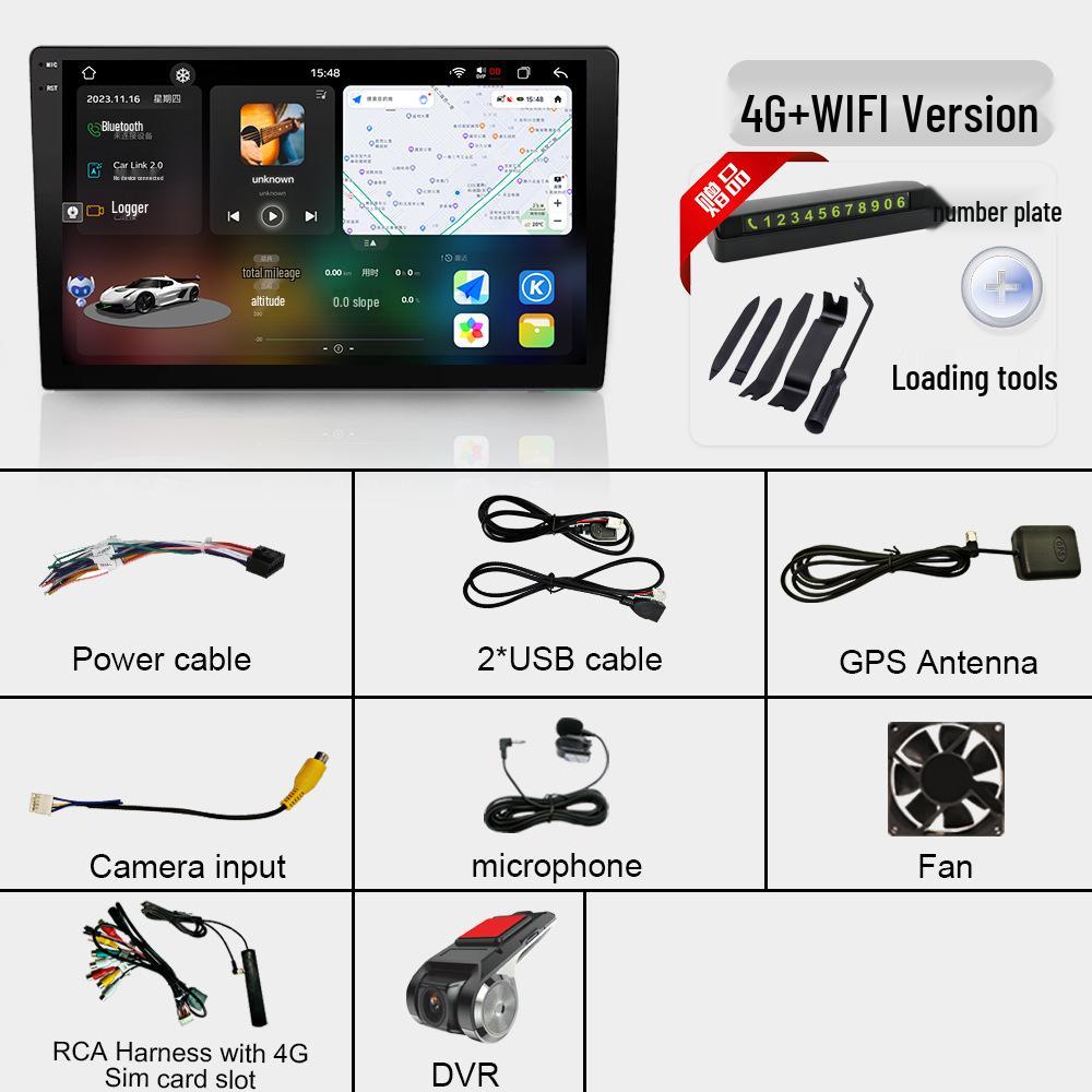 2K Vehicle Navigation CarPlay Universal Android Smart AV Central Control 360° Integrated System with Large Screen