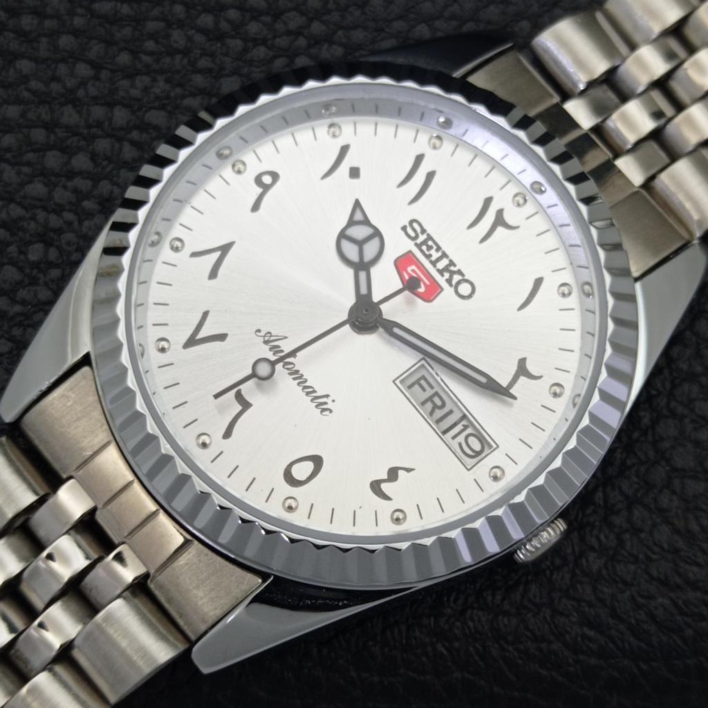 REFURBISHED SEIKO 5 AUTOMATIC 6309A VINTAGE JAPAN MENS ARABIC WATCH A441477-5 Sk-a441477