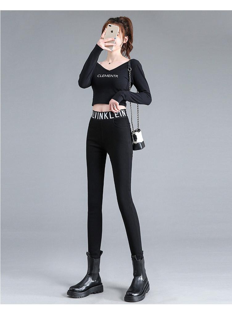 Women's High Waist Skinny Jeggings Slim Pencil Pants High Stretch Multi Length Spring Casual Trousers
