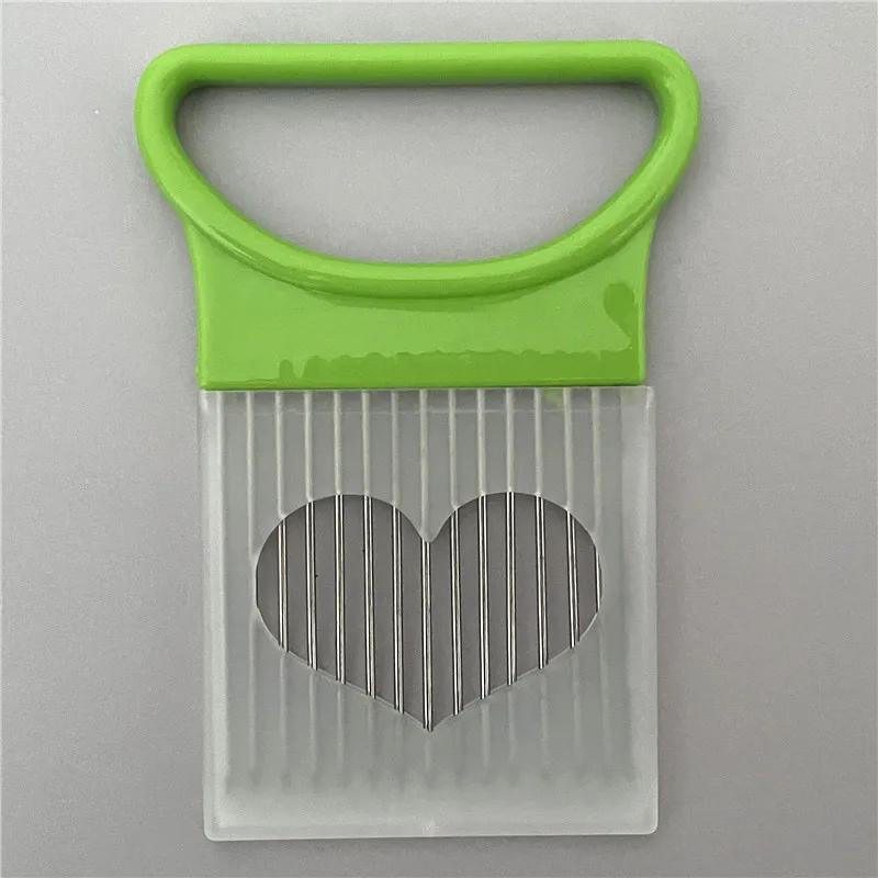 1PC Colorful Onion Slicer with Stainless Steel Holder – Easy Onion Chopper for Potatoes & Vegetables