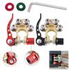 Positive Negative Battery Cable Ends 4 Way Quick Disconnect Battery Terminals Connector with Wrench Easy Installation