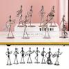Elegant Metal Guitarist Handcrafted Statue - Iron Music Sculpture, Perfect Choice for Home and Office Decor, Ideal Gift for Music Lovers