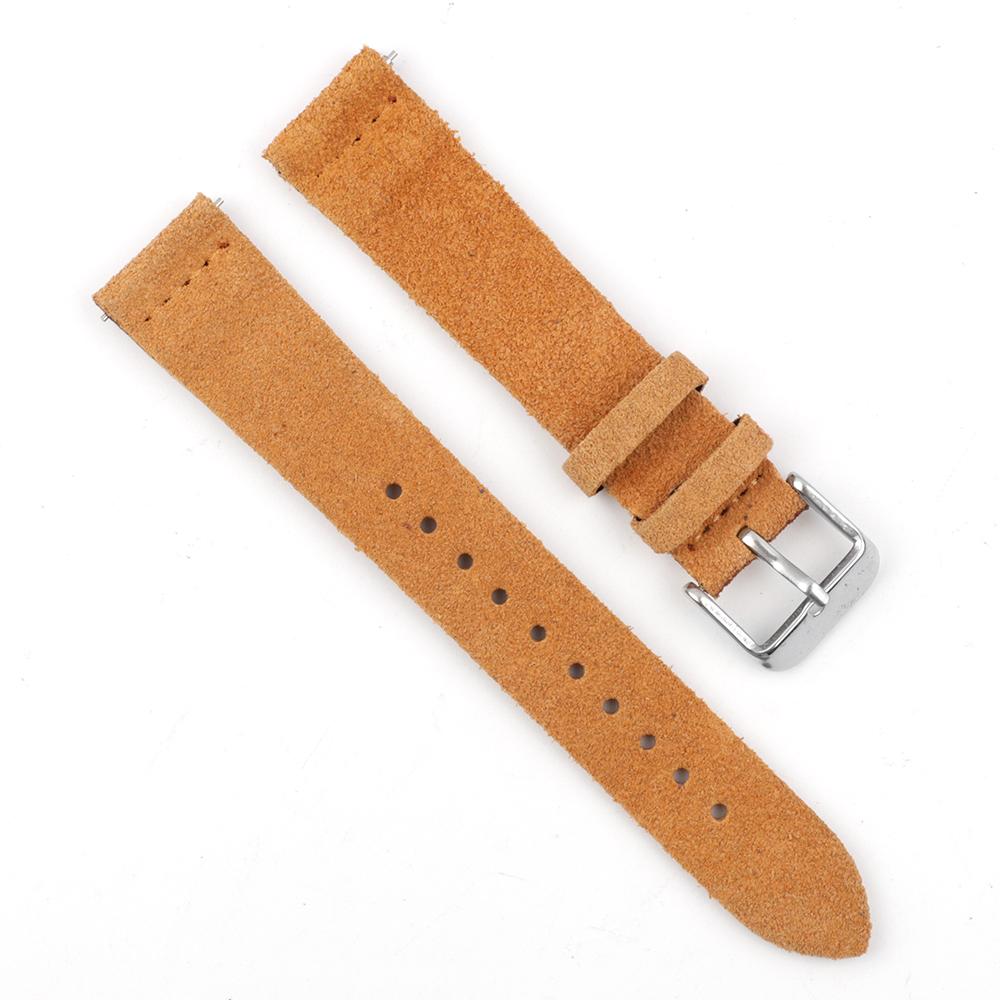 Cinturino per Orologio in Pelle Scamosciata di Alta Qualità 18mm 20mm 22mm 24mm Cinturini per Orologio Vintage Sostituzione Cinturino Accessori Orologio