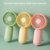 Colorful Portable Handheld Mini Fan Aaa Battery Power Supply Mute Air Cooling Cooler For Summer  Trip Travel Home Office