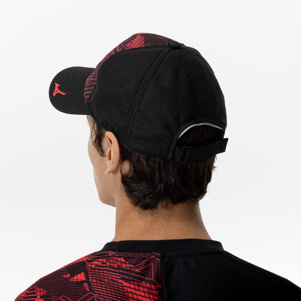 Sports Cap Summer Hat 32JWC105 Unisex One Size Fits All N-XT Black/Red