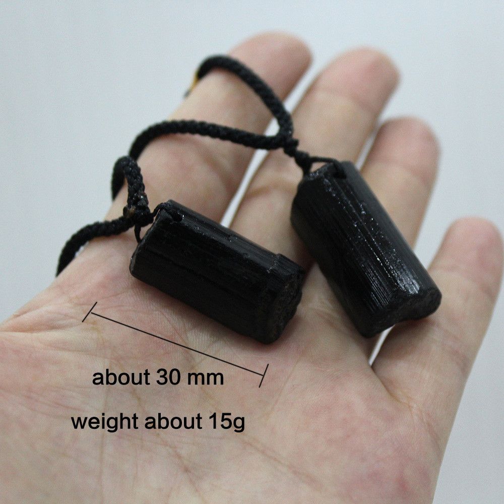 

Men Healing Stone Energy Gem Necklace Specimen Tourmaline Stone Pendant