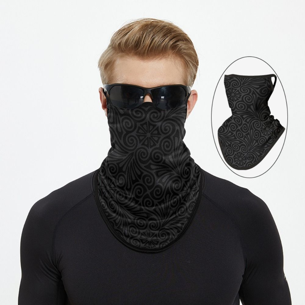 Ear-hanging Cycling Face Scarf Sun Protection Motorcycle Headscarf  Hiking Camping