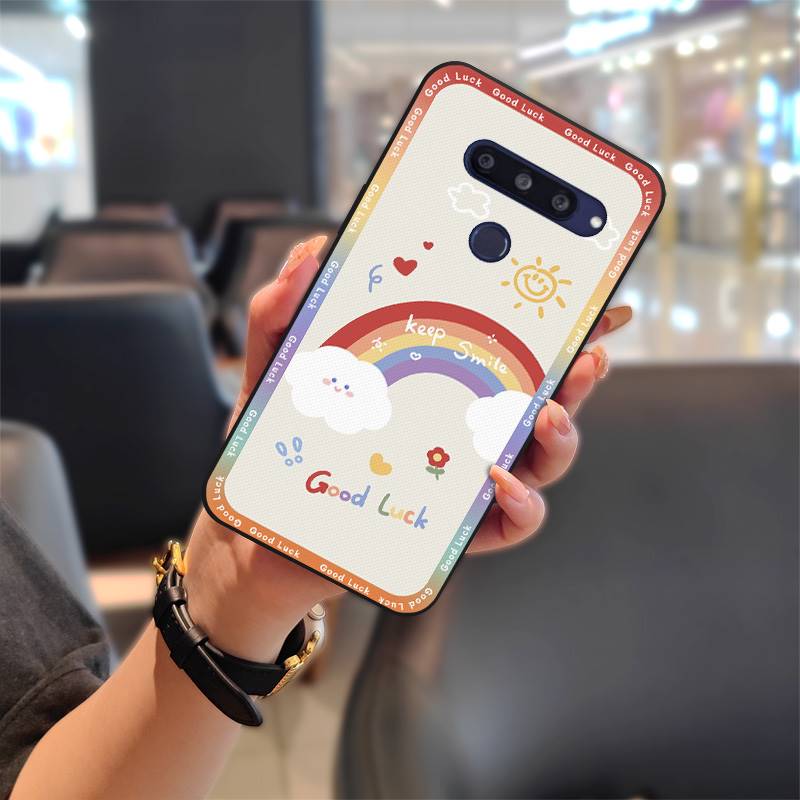 Waterproof Anti-dust Phone Case For LG V40 Back Cover Cute Shockproof Cover Full Wrap Protective Cartoon Durable TPU