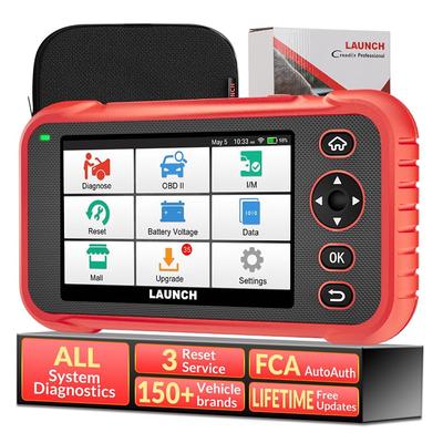 USA EU Warehouse LAUNCH X431 CRP123E PLUS CRP123X PLUS Full System OBD2 Scanner with Oil Reset SAS Calibration