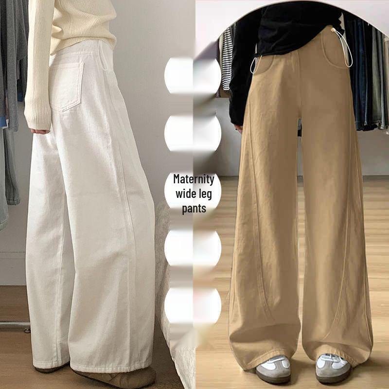 2026 Spring/Summer Maternity Wide-Leg Jeans Medium