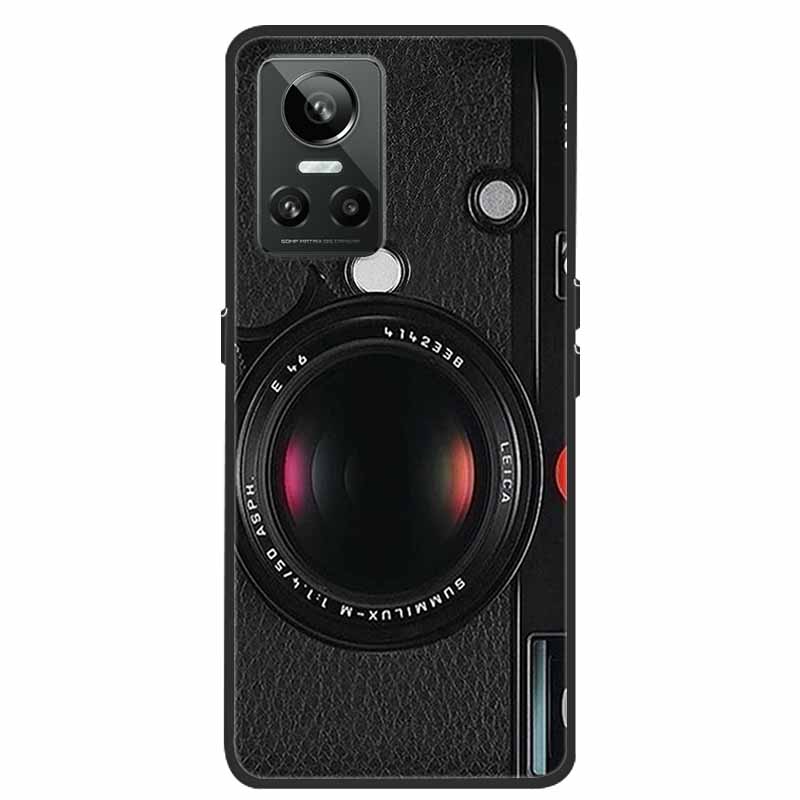 Mobilskal För Realme GT Neo3 Fodral Svart Silikon Mjuk Baksida För Realme GT Neo 3 Mobilskal Fodral RealmeGT G T Neo 3 Coque
