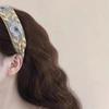 Elegant French-Style Embroidered Floral Wide-Brimmed Headband for Women, Suitable for Summer Outings, Beach Decorations, and Can Also 