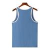 Summer Slim Fit Fitness Cross Shaped Vest Sports Training Color Blocked Men's Tank Tops