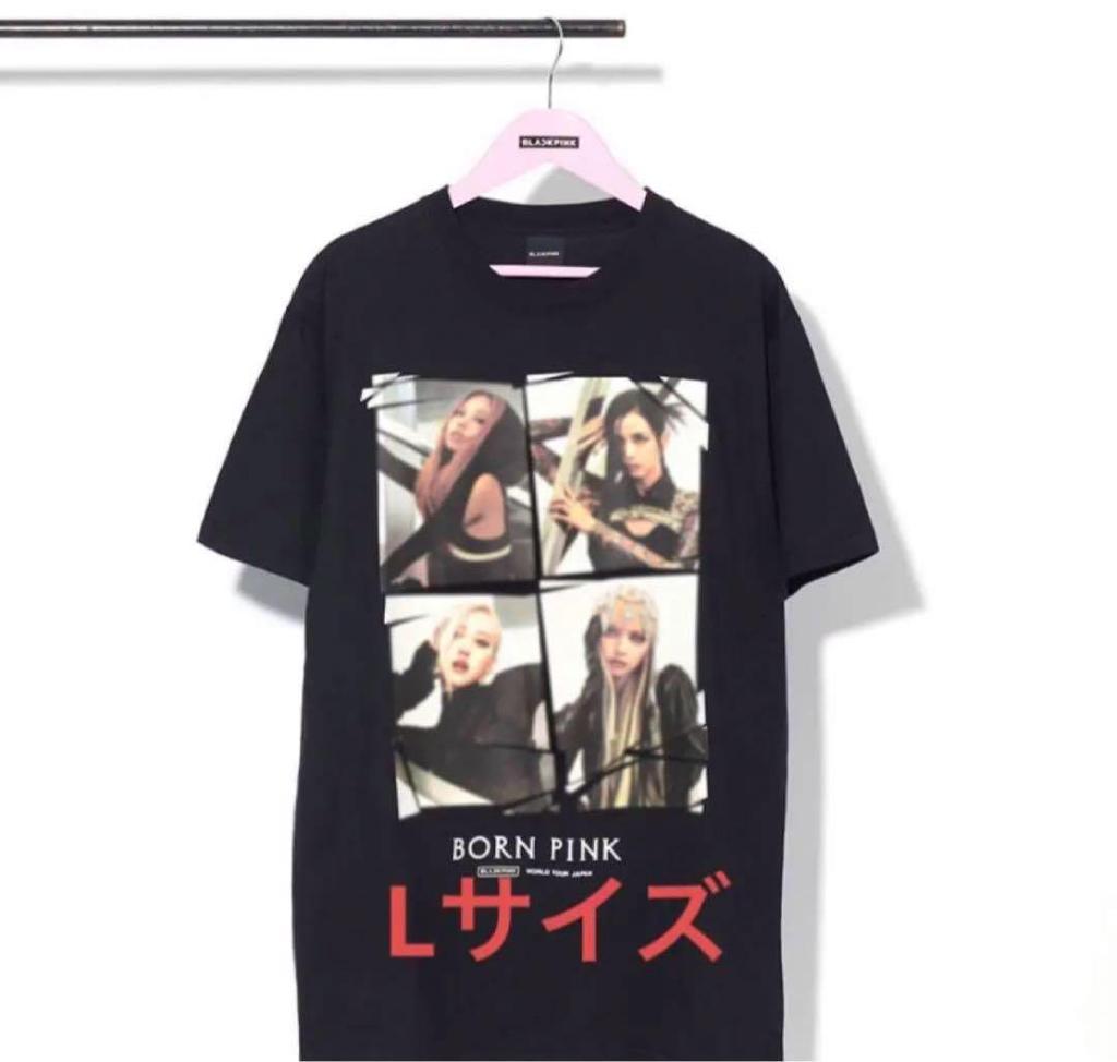 [USED] BLACK PINK born pink logo T-shirt size L
