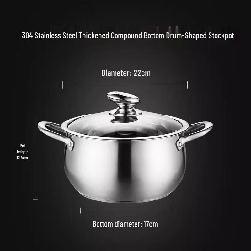 Domácí nerezový napařovací hrnec 316 s poklicí