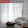 1 Pezzo Serie Nuan Pizzo Bianco Lavorato a Maglia Piccolo Floreale Chiffon Tenda per Soggiorno Camera da Letto Balcone Decorazione Casa