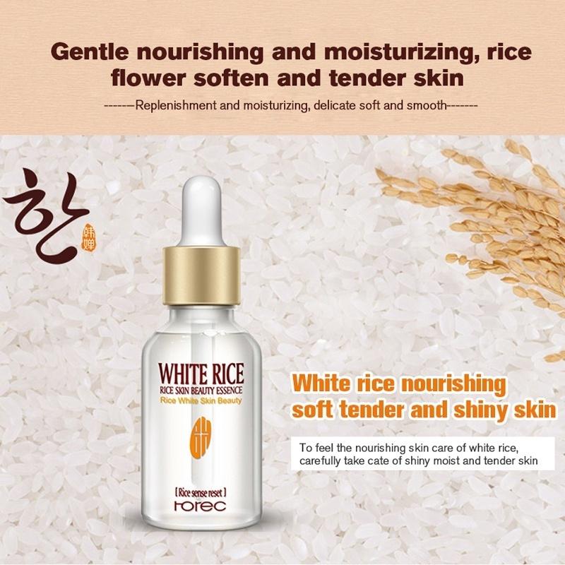 White Rice Face Care Essence Natural Organic Reducing Wrinkles Desalination Dark Spot Repair Essence Cream