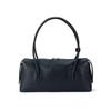 Barcos Leather Shoulder Wide Interior Pocket for Easy Perfect for Black Bag, Handbag, Women's, Zipper, Self-Standing Body, Shape-Retaining, Access,
