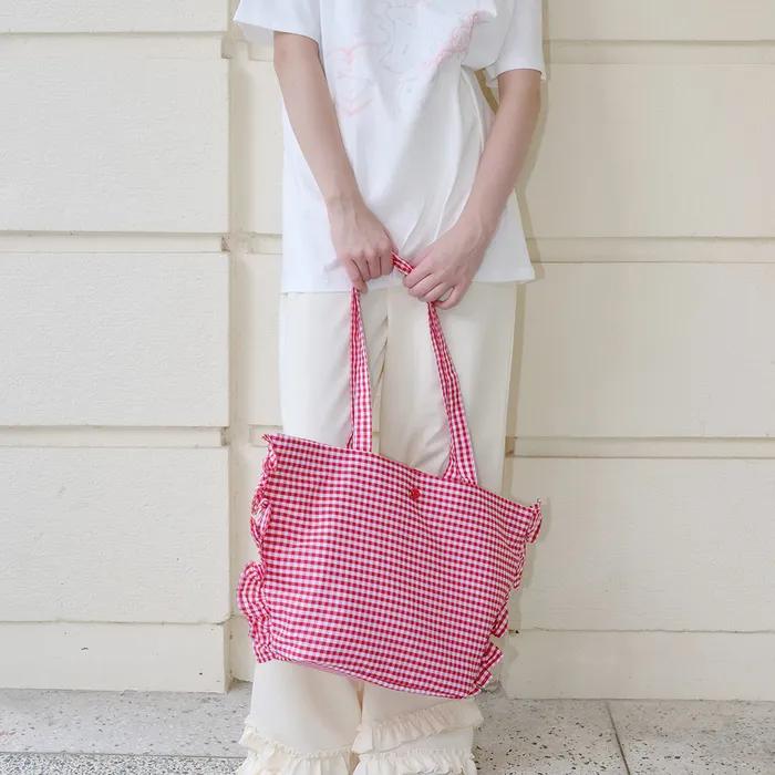 Ruffle Trim Bag (2colors)