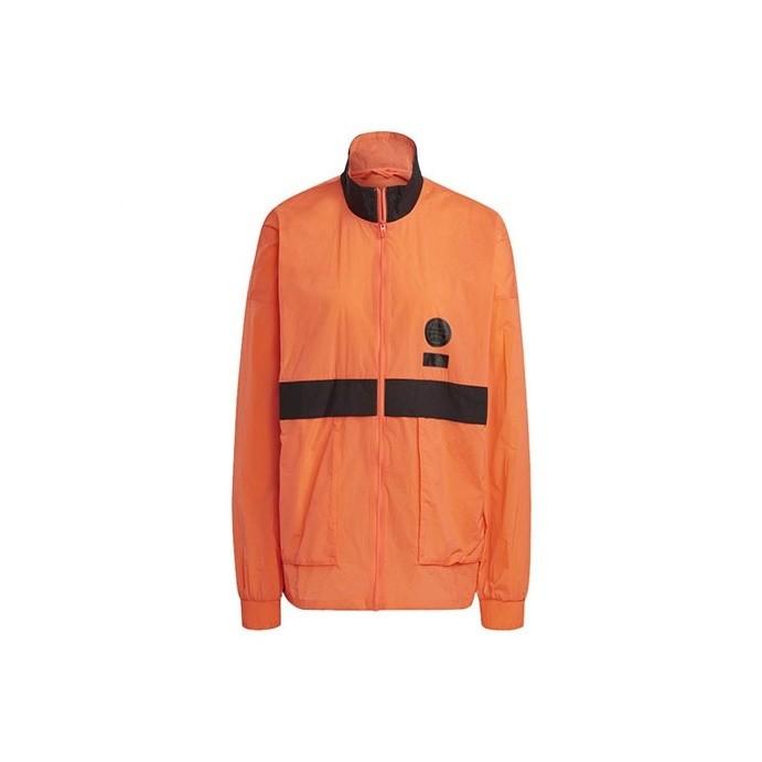 

adidas Colorblock Zip Pocket Jacket for Men, Orange-Yellow GU1757 M