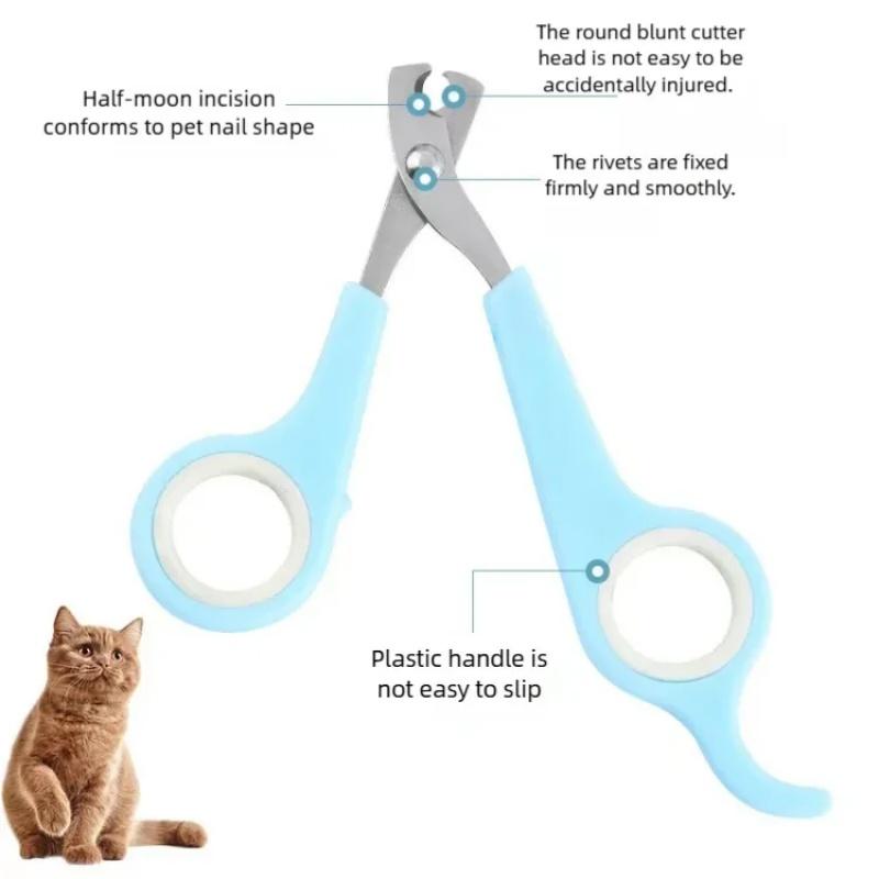 Professional Pet Nail Trimmer Scissors Anti-Slip Handle Dog Cat Puppy Nail Clipper Safety Grooming Pet Care Tools