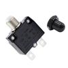 10Amp Manual Reset Overload Switch Switch 125/250V 50VDC Thermal Circuit Breaker with Bl K Waterproof Cap