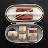 Retro light luxury wave business travel tea set portable enterprise high-end gift outdoor tea set