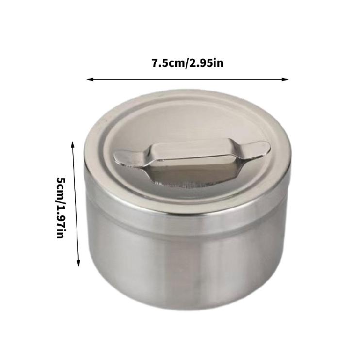 Stainless Steel Container Medicals Cotton Ball Ointment Storage Bathroom Multipurpose Organizer for Medicals Ointments