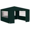 VidaXL Tente de Réception avec Parois Latérales Belvédère Tonnelle Pavillon Chapiteau Mariage Barbecue Voyage de Camping 4x4 48536