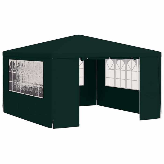 VidaXL Tente de Réception avec Parois Latérales Belvédère Tonnelle Pavillon Chapiteau Mariage Barbecue Voyage de Camping 4x4 48536