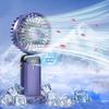 Portable USB Mini Handheld Folding Fan with Aromatherapy & Digital Display