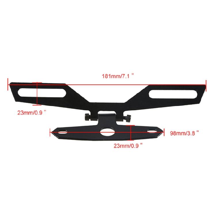 Motorcycle License Number Plate Frame Holder Carbon Steel Bracket