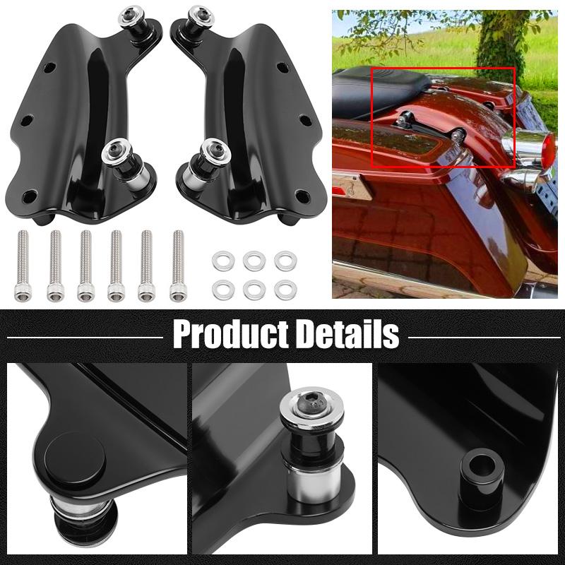 Motorrad 4-Punkt-Docking-Hardware-Kit Abnehmbare Abdeckungen Für Harley Touring Street Glide Road King Electra Glide 2009-2013
