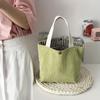 Lunch Bag Corduroy Canvas Lunch Box Drawstring Picnic Tote Eco Cotton Cloth Small Handbag Dinner Container Food Storage Bags