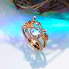 Creative Retro Niche Exquisite Branch Maple Leaf Ring Women's  Creative Holiday Party Valentine's Day Jewelry Accessories