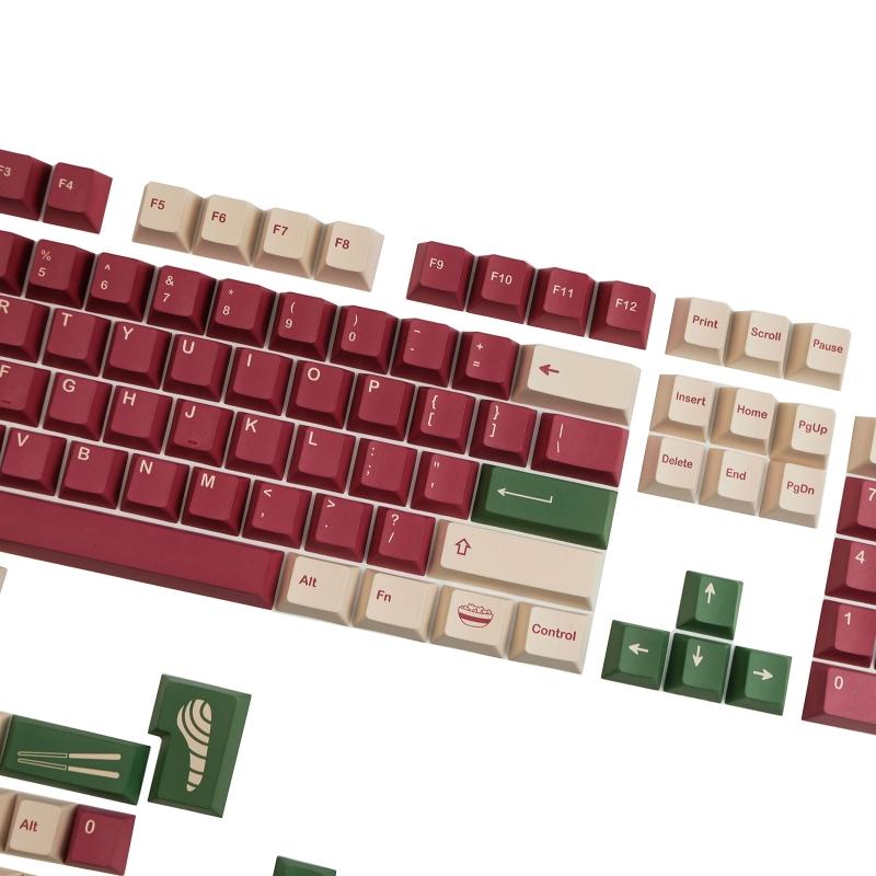 142 Tasten Tastenkappen Profil PBT Dye Sub Mechanische Tastatur Tastenkappe für MX hes GK64 68 84 87 96 980 GH60
